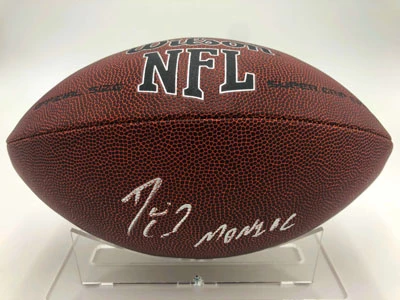 DARIUS LEONARD (Indianapolis Colts) Signierter Football, NFL Super Grip Cover