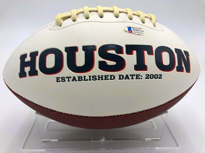 DESHAUN WATSON (Houston Texans) Signierter Football, Texans White Panel Football – Bild 3