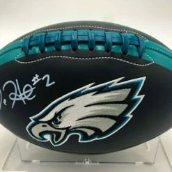 JALEN HURTS (Philadelphia Eagles) Signierter Football, Eagles Logo Football