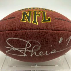 JOE THEISMANN (Washington Commanders) Signierter Football, NFL Super Grip Cover