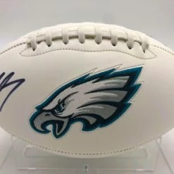 MICHAEL VICK (Philadelphia Eagles) Signierter Football, Eagles White Panel Football