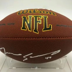 TREMAINE EDMUNDS (Buffalo Bills) Signierter Football, NFL Super Grip Cover