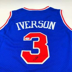 ALLEN IVERSON (Philadelphia 76ers) Signiertes Trikot, Custom Jersey