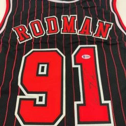 DENNIS RODMAN (Chicago Bulls) Signiertes Trikot, Custom Jersey Away96