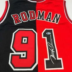 DENNIS RODMAN (Chicago Bulls) Signiertes Trikot, Custom Jersey