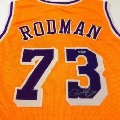 DENNIS RODMAN (Los Angeles Lakers) Signiertes Trikot, Custom Jersey