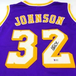 EARVIN “MAGIC” JOHNSON (Los Angeles Lakers) Signiertes Trikot, Custom Jersey