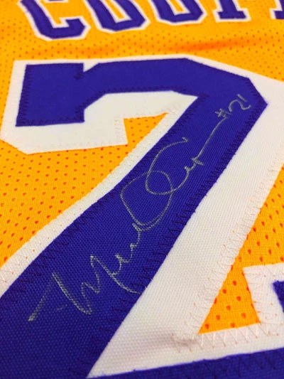 MICHAEL COOPER (Los Angeles Lakers) Signiertes Trikot, Custom Jersey – Bild 2