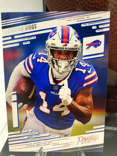 STEFON DIGGS Football Showcase (Buffalo Bills) Signierter Football, NFL Grip Cover – Bild 5