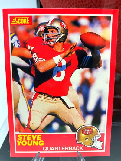 STEVE YOUNG Football Showcase (San Francisco 49ers) Signierter Football, The Duke Football – Bild 5