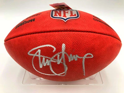 STEVE YOUNG Football Showcase (San Francisco 49ers) Signierter Football, The Duke Football – Bild 9