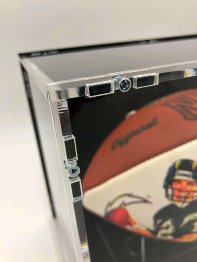 STEVE YOUNG & STAN HUMPHRIES Football Showcase (49ers/Chargers) Signierter Football, Super Bowl XXIX Limited Edition – Bild 5