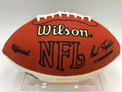 STEVE YOUNG & STAN HUMPHRIES Football Showcase (49ers/Chargers) Signierter Football, Super Bowl XXIX Limited Edition – Bild 12