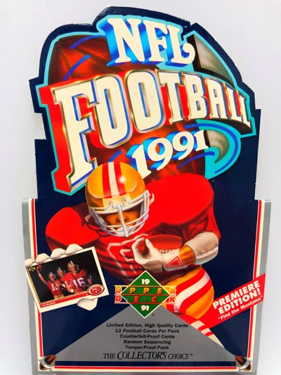 1991 Upper Deck NFL Football Premiere Edition, Wax Pack – Bild 2